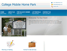 Tablet Screenshot of collegemhpark.com